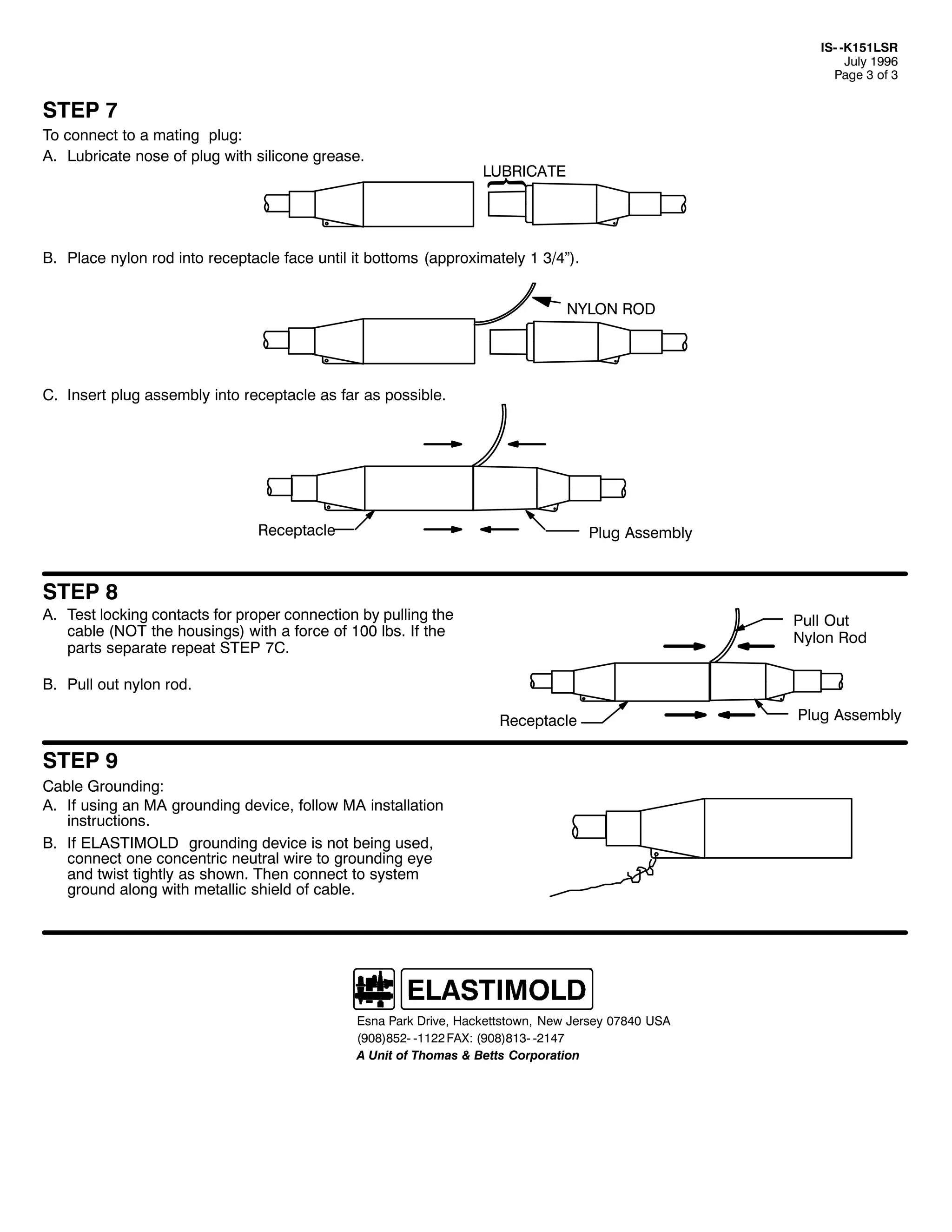 Elastimold Connectors - Loadbreak & Deadbreak Elbow & Bolted Tee Connectors - HV MV - 700 Series