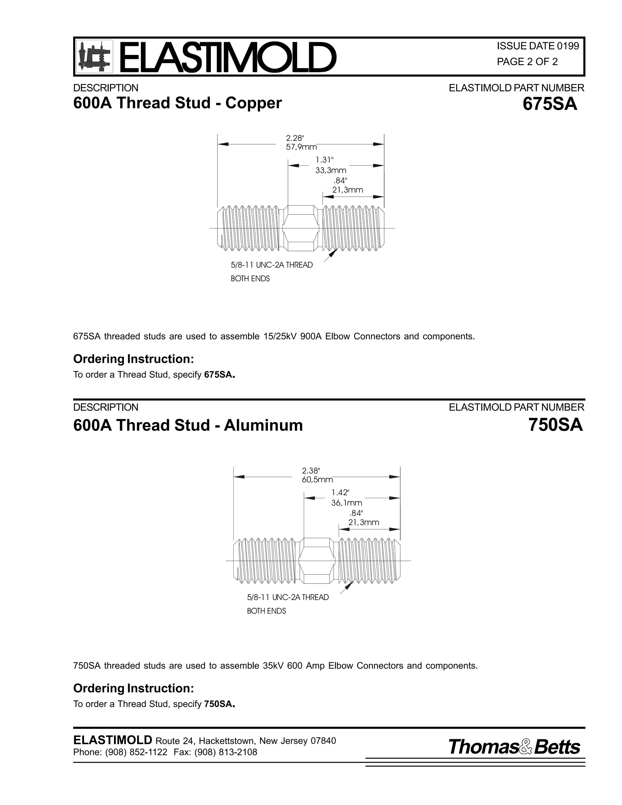 Elastimold Connectors - Loadbreak & Deadbreak Elbow & Bolted Tee Connectors - HV MV - 700 Series