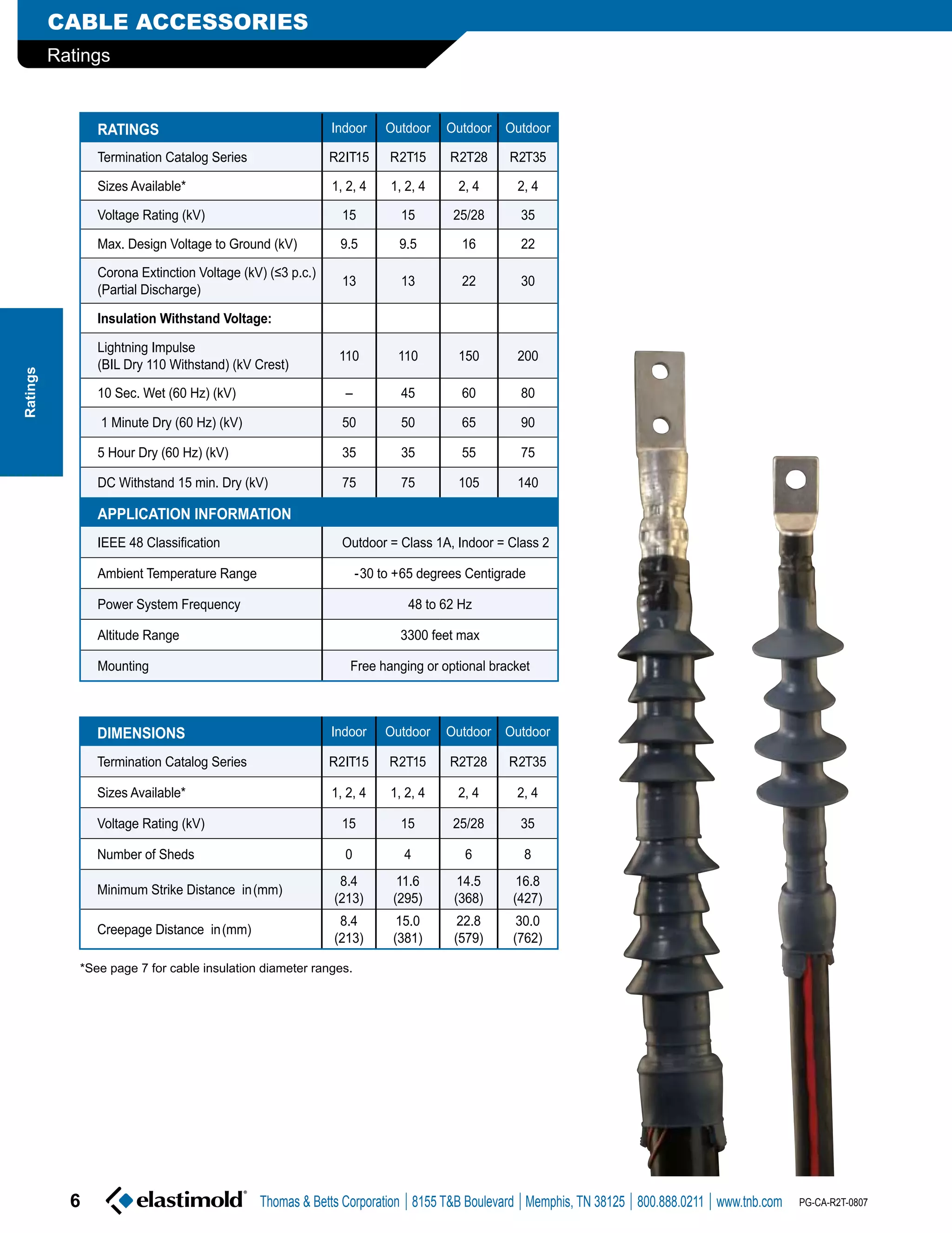 Elastimold Shrink Fit Cable Terminations Elastimold Ranger 2 PDF