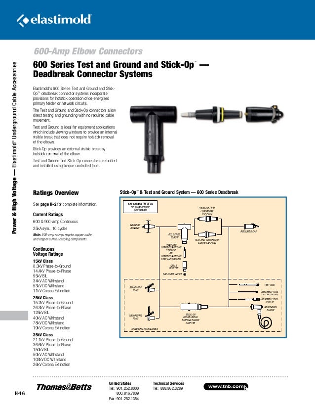 Elastimold Connectors Loadbreak & Deadbreak Elbow & Bolted Tee Conn…