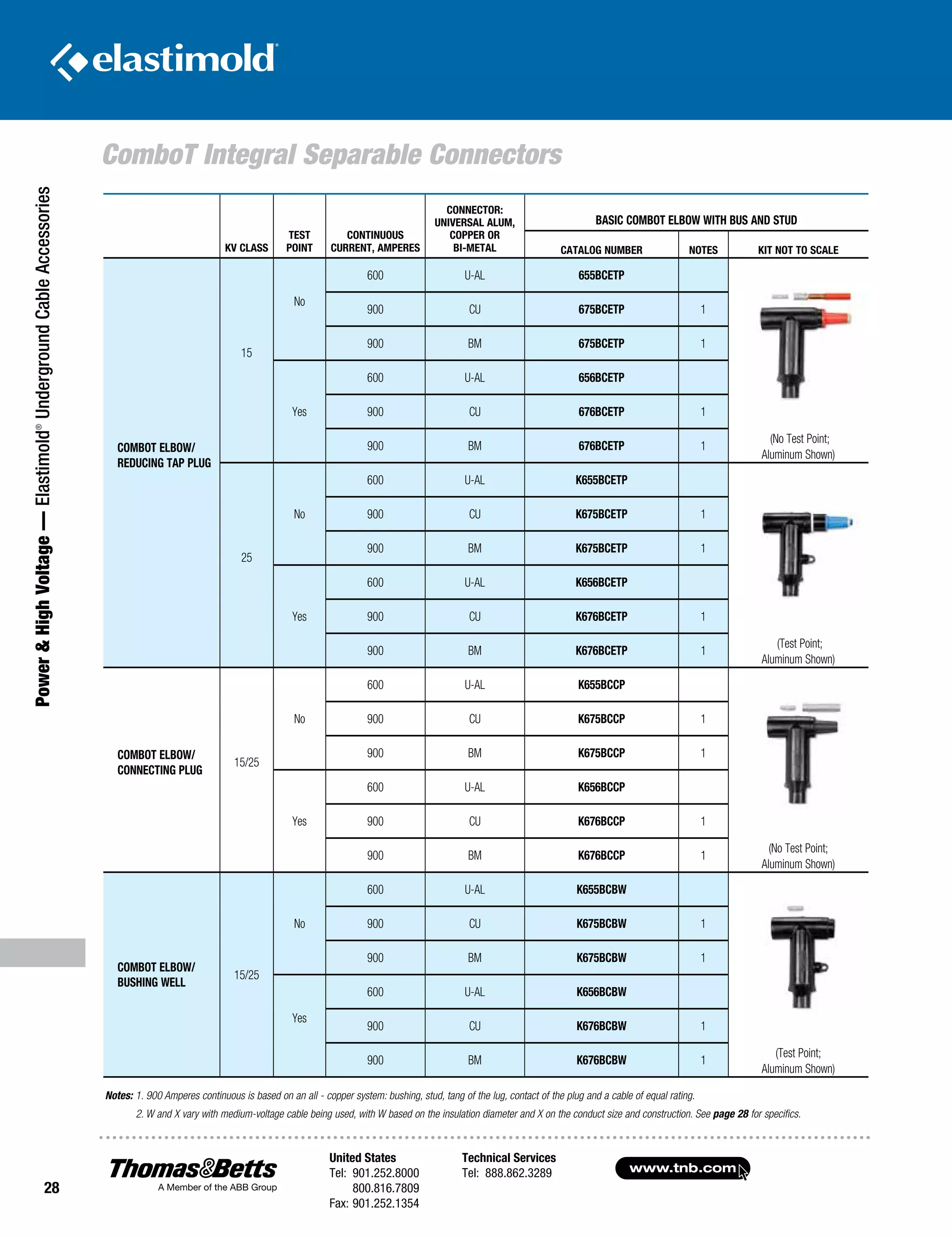 Elastimold Dead Break & Load Break Connectors & Elbows PDF