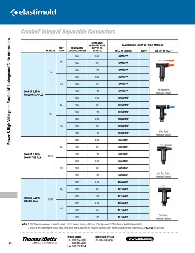 Elastimold Dead Break & Load Break Connectors & Elbows | PDF