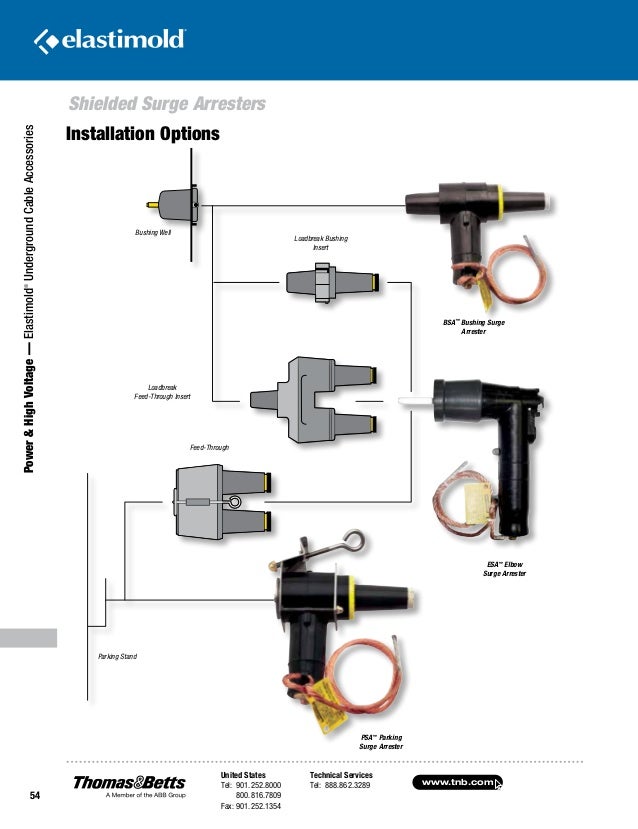 Elastimold Dead Break & Load Break Connectors & Elbows