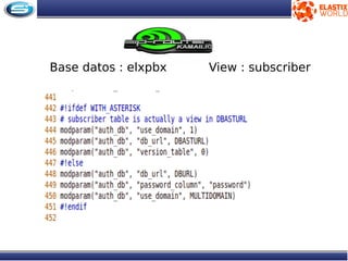 View : subscriberBase datos : elxpbx
 