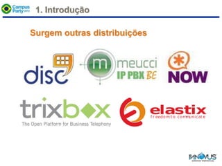 Surgem outras distribuições
1. Introdução
 