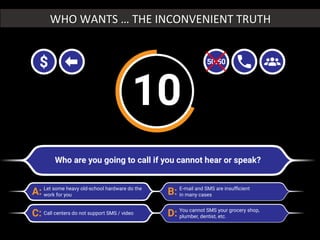 WHO	
  WANTS	
  …	
  THE	
  INCONVENIENT	
  TRUTH	
  
 