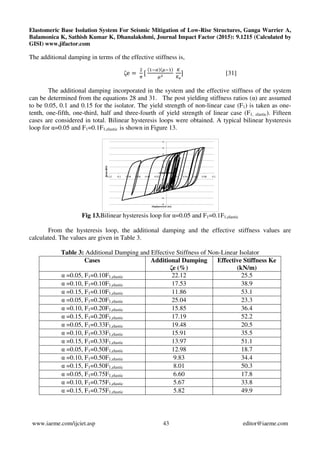 Elastomeric base isolation system for seismic mitigation of low rise ...