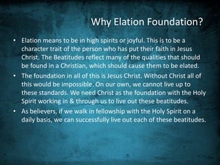 Elation Foundation | PPTX