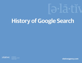 overview



History of Google Search
 