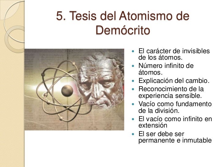 El atomismo de demócrito