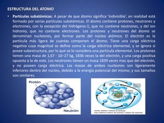 El atomo y estructura cristalina