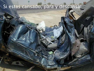 Si estas cansado, para y descansa! 