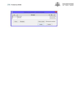 216 - Problemas M340
Universidad de Oviedo
ISA - J. Alonso - I. Machón
 