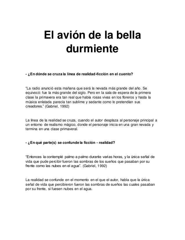El avion de la bella durmiente