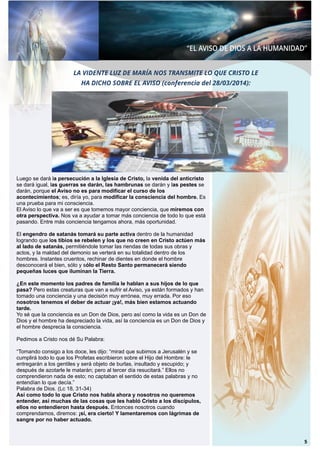 EL AVISO DE DIOS A LA HUMANIDAD | PDF