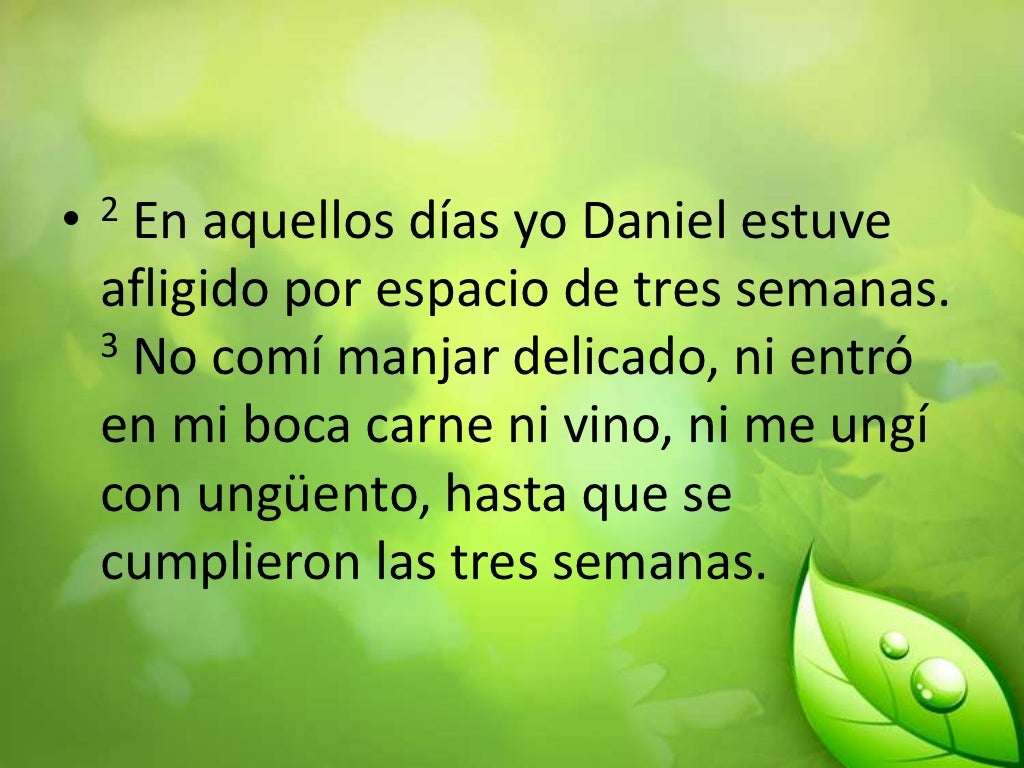El ayuno de Daniel