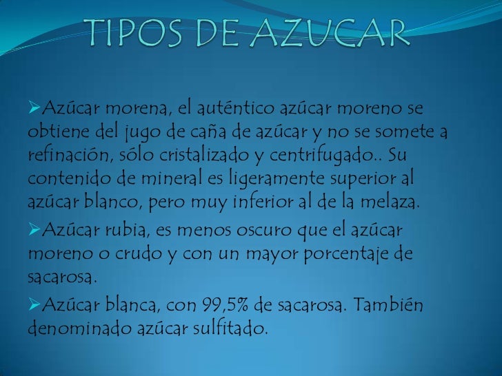 El azucar trabajo El azucar trabajo