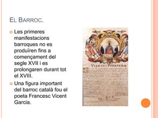 El barroc i francesc vicent garcia | PPTX