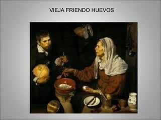 VIEJA FRIENDO HUEVOS
 