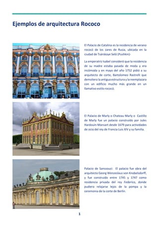 Estructura Rococó El barroco vs el Rococò | PDF