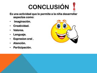 CADA NIÑA REALIZA EL FINAL DE LA HISTORIA EN CASA CON AYUDA DE LA FAMILIA.