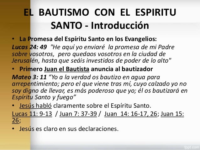 El bautismo con el espiritu santo (lecc 2)