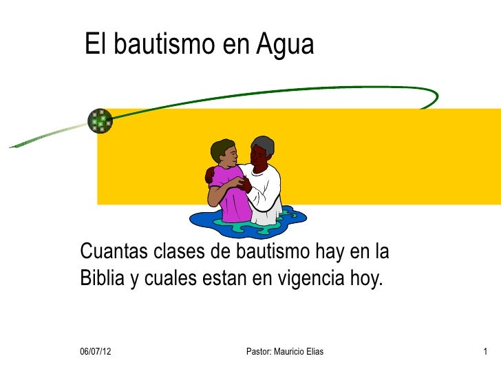El bautismo en agua