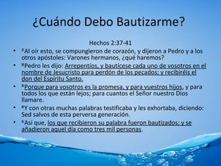 El bautismo y yo | PPT