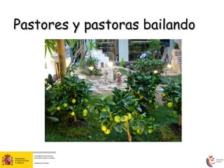 Pastores y pastoras bailando 