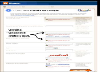 Contraseña:
Como mínimo 8
caracteres y segura.
 