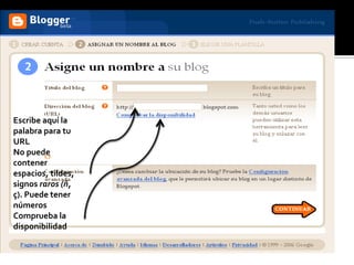 Escribe aquí la
palabra para tu
URL
No puede
contener
espacios, tildes,
signos raros (ñ,
ç). Puede tener
números
Comprueba la
disponibilidad
 
