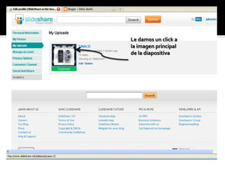 Le damos un click a
la imagen principal
de la diapositiva
 