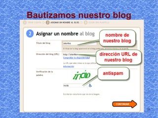 Damos nombre a nuestro blog 