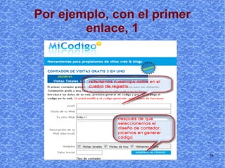 Por ejemplo, con el primer enlace, 1 