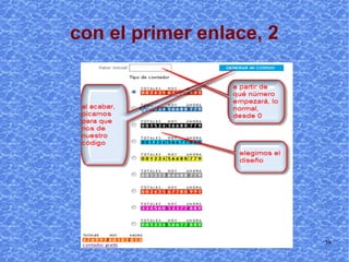 con el primer enlace, 2 
