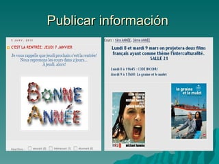 Publicar información  