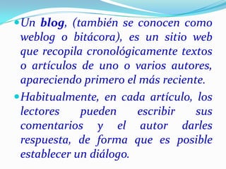 El blog en perueduca | PPTX