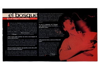 El Bosque (1997, Alfonso Casasnovas). En el mejor momento (disco Canfranc)
