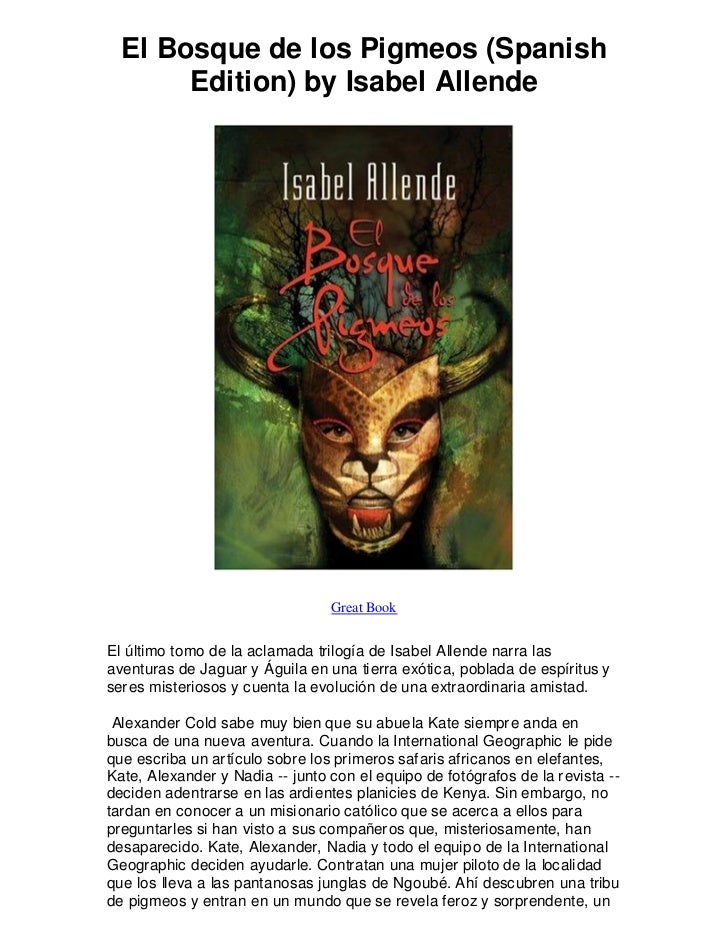 El bosque de los pigmeos spanish edition by isabel great book