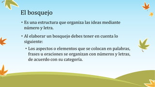 El bosquejo | PDF