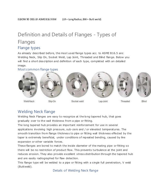 Elbow 90 deg lr asme b16