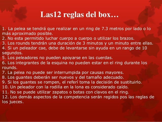 El boxeo