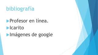 bibliografía
Profesor en línea.
Icarito
Imágenes de google
 