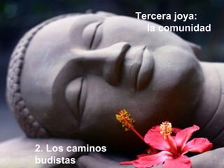 Tercera joya:
la comunidad
2. Los caminos
budistas
 