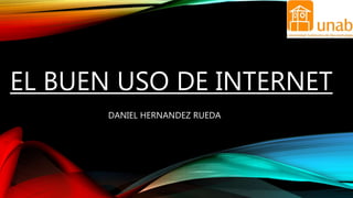 EL BUEN USO DE INTERNET
DANIEL HERNANDEZ RUEDA
 