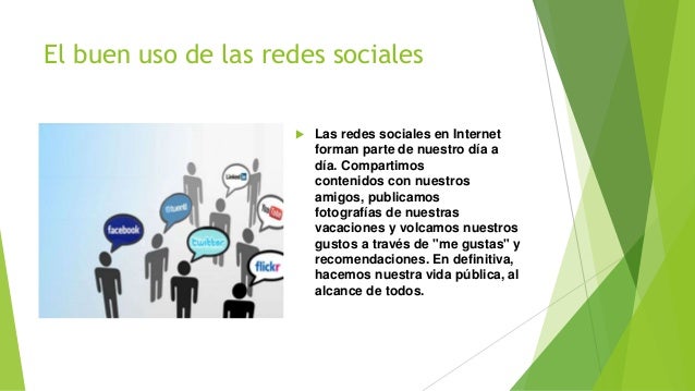 El buen uso de las redes sociales