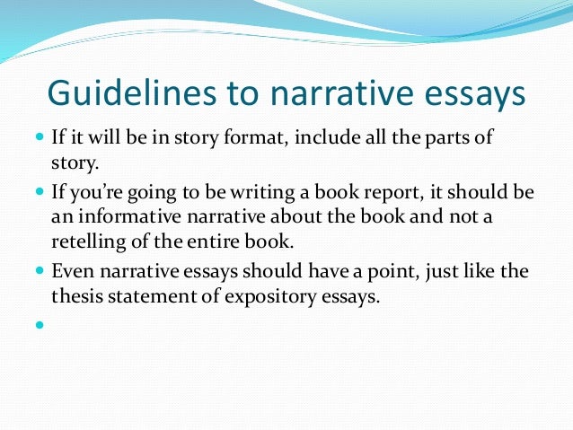 first person narrative examples essays