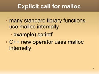 Tips of Malloc & Free | PPT