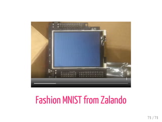 Fashion MNIST from Zalando
71 / 71
 