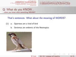 Introduction to Language and Linguistics 004: The Lexicon, Morphology ...